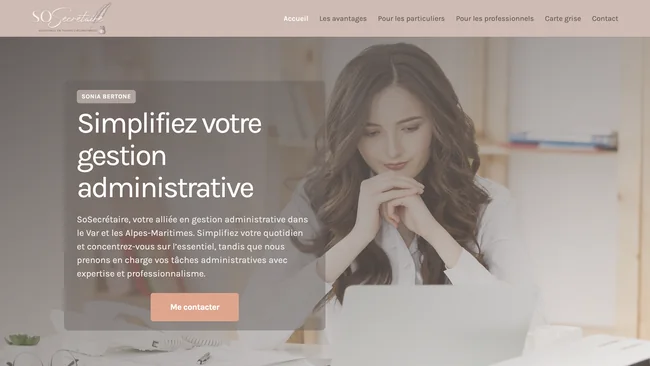 Aperçu du template Administratif