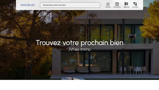 Aperçu du template Immobilier